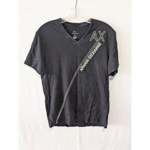 Armani Exchange Black Graphic Print T-Shirts Bundle of 2 Pairs Size Medium